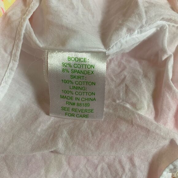 Lilly Pulitzer Mini Dress Size Small One Shoulder Ruffle Floral Pink Orange - Picture 5 of 6